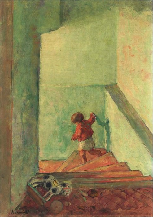 Ребенок на лестнице. Анри Лебаск