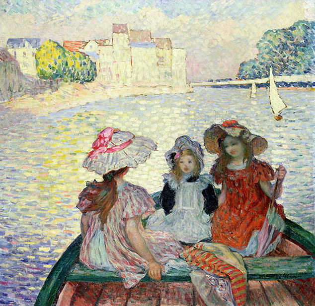Three Girls in a Boat. Henri Lebasque