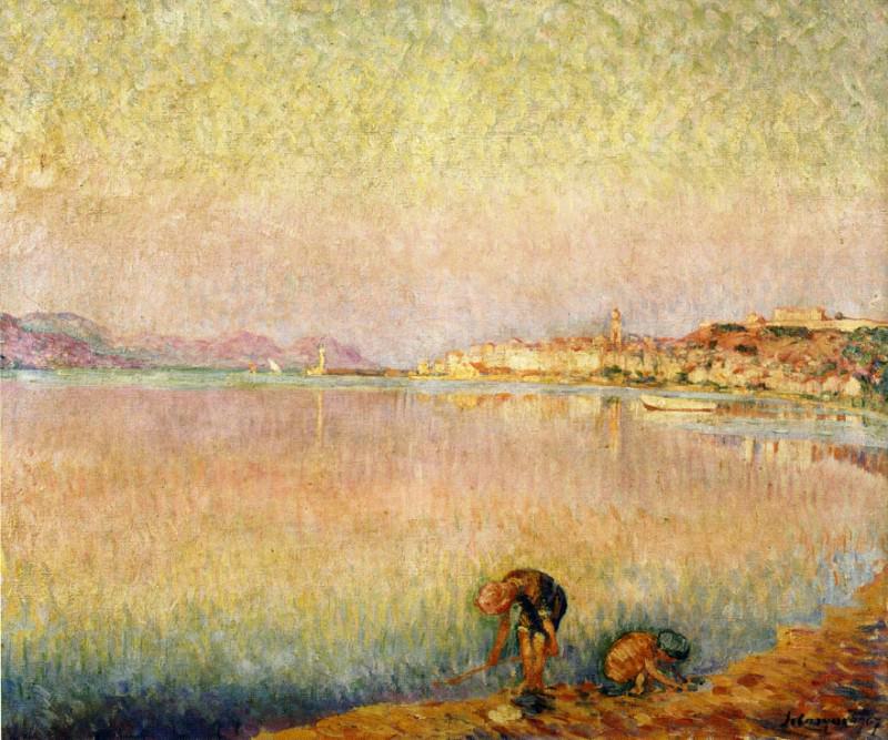 Two Children by the Water. Henri Lebasque