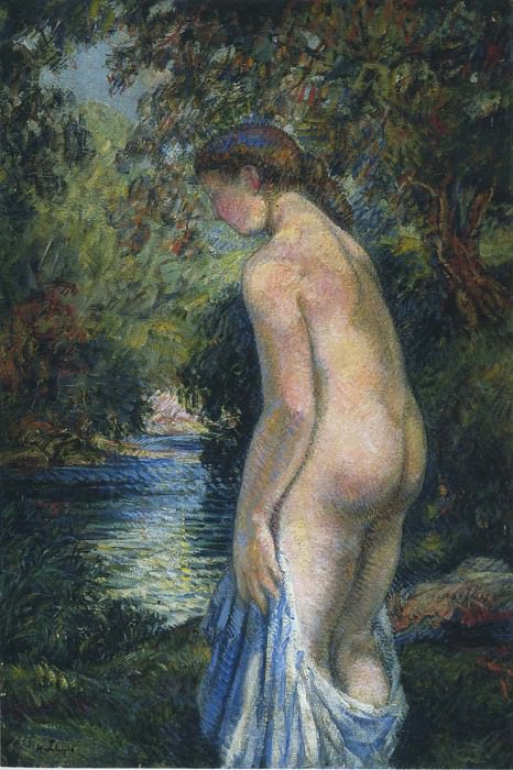 Young Bather by the River. Henri Lebasque