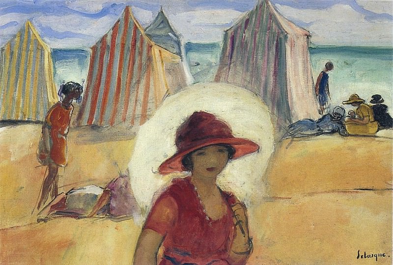 A Girl by the Sea. Henri Lebasque