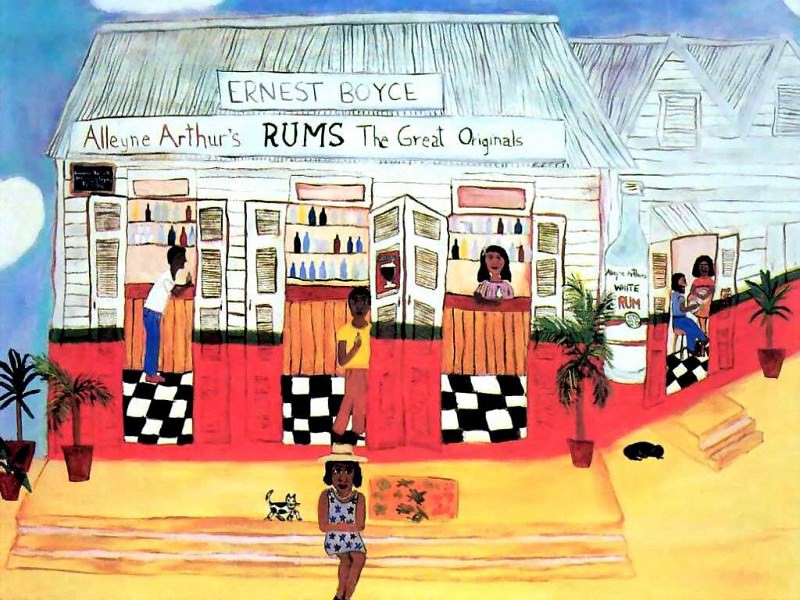 Карибский холст - Ромовый бар. Фрейн Лессак