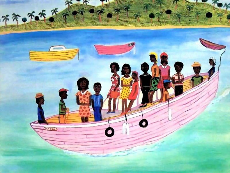 Карибский холст - Укомплектованная персоналом лодка. Фрейн Лессак