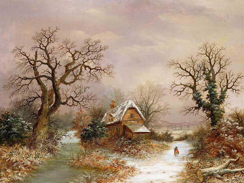 Little Red Riding Hood In The Snow. Charles Leaver