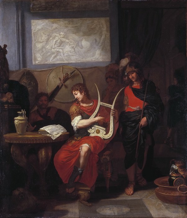Achilles Playing the Lyre before Patrocles. Gerard De Lairesse