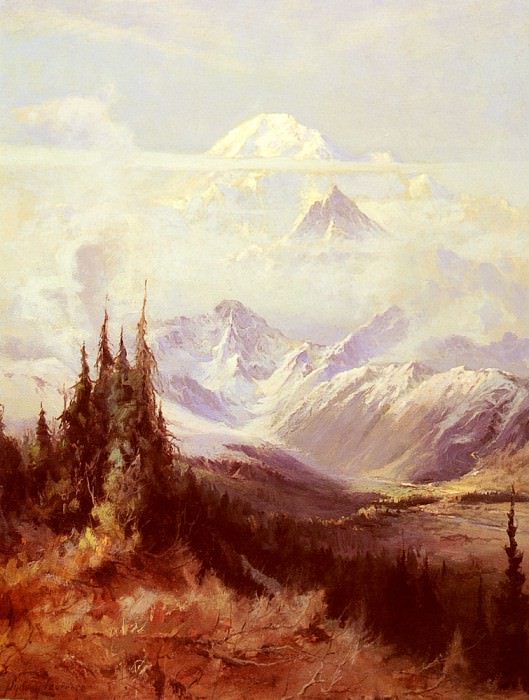 Laurence Sydney Mount McKinley In Mist. Сидней Лоуренс