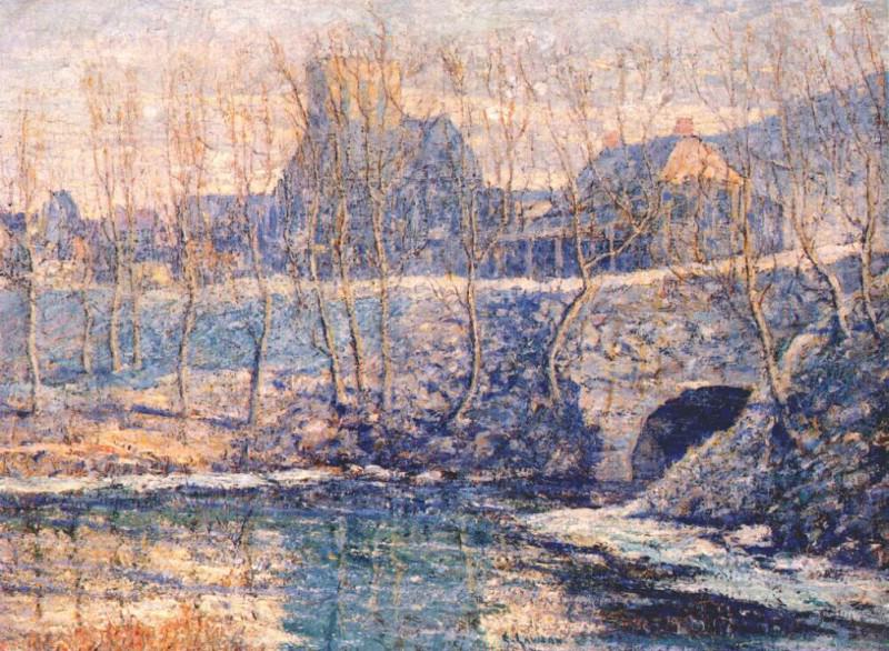 misty day in march 1917. Ernest Lawson