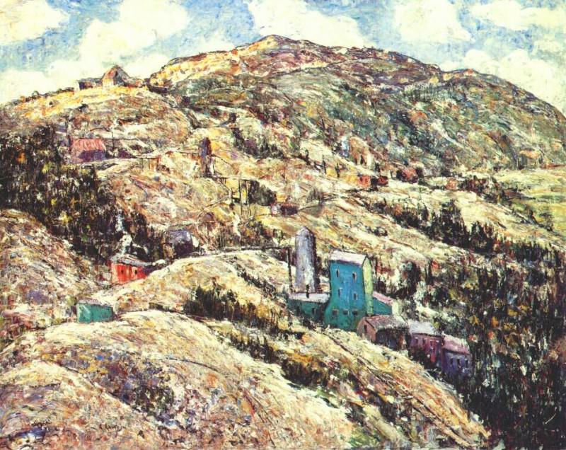 Золотой рудник в местечке Крипл-Крик, 1929. Эрнест Лосон