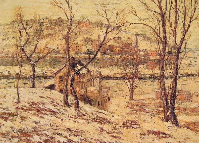 Winter on the Harlem River. Ernest Lawson