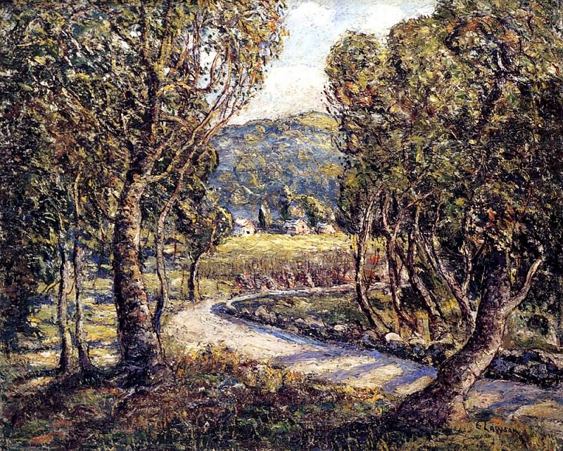 A Turn Of The Road. Ernest Lawson