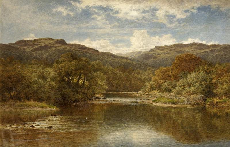 A Welsh River. Benjamin Williams Leader