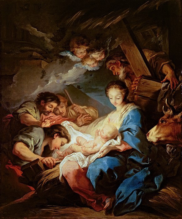 The Adoration of the Shepherds. Charles-André van Loo