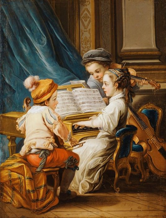 The Four Arts - Music. Charles-André van Loo