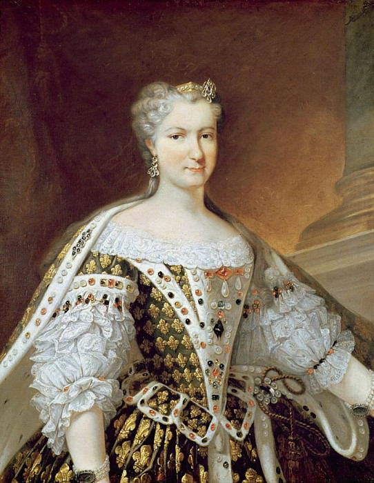 Portrait of Maria Leszczynska, Queen of France and Navarre. Charles-André van Loo