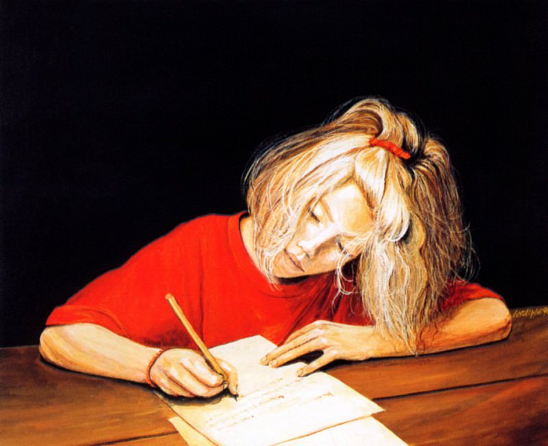 Девочка с белокурыми волосами. Андре Латулиппе