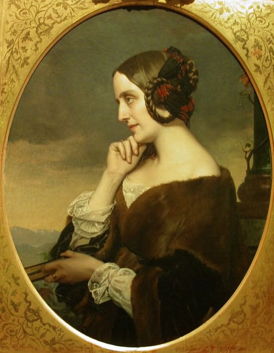 Portrait de Marie d-Agoult. Henri Lehmann