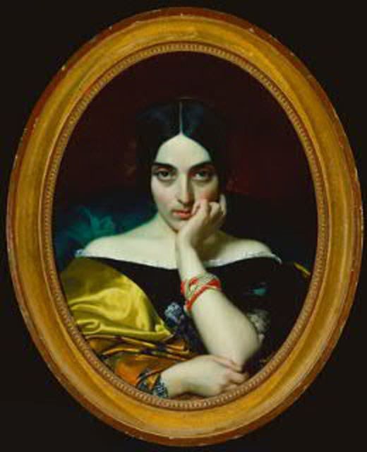 Portrait de Madame Alphonse Karr. Henri Lehmann