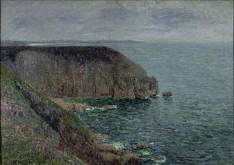 Cliffs in Gray Weather. Gustave Loiseau