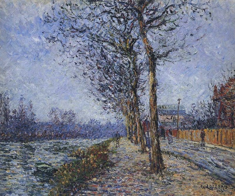 Oise at Pontoise 1900. Gustave Loiseau