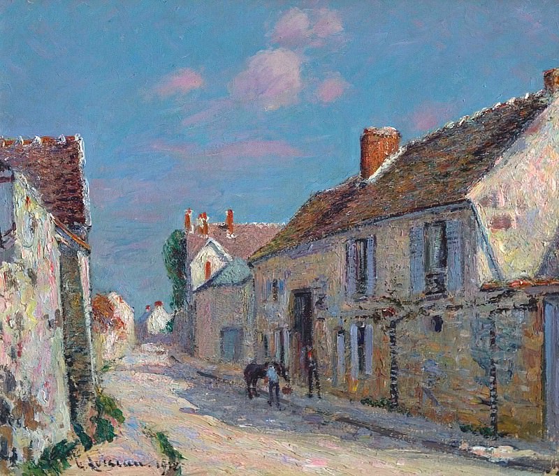 Rue a Ennery Seine et Oise 1912. Gustave Loiseau