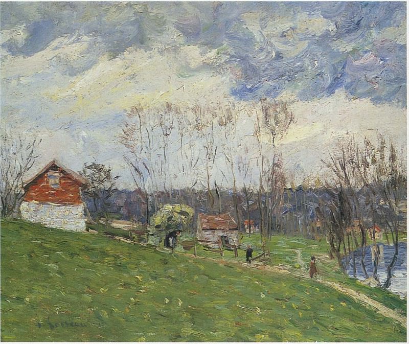 Пейзаж с домом, 1910. Гюстав Луазо