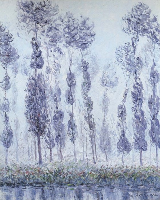 Poplars by the Eure River 1900. Gustave Loiseau