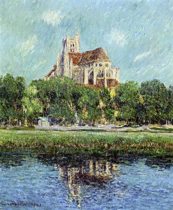 Auxerre Cathedral 1907. Gustave Loiseau