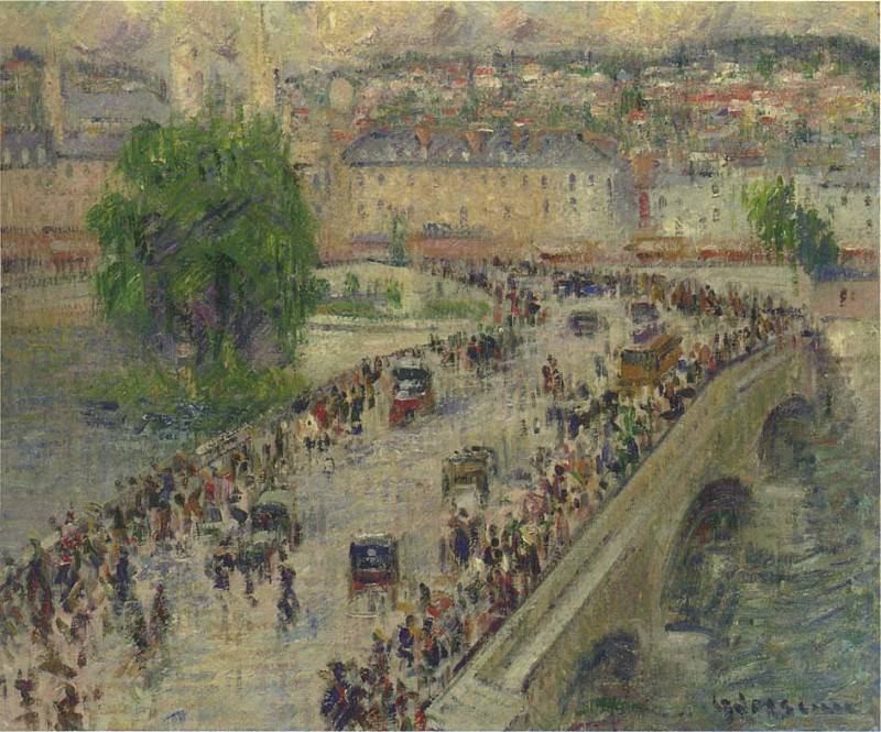 Port Corneille at Rouen 1925. Gustave Loiseau