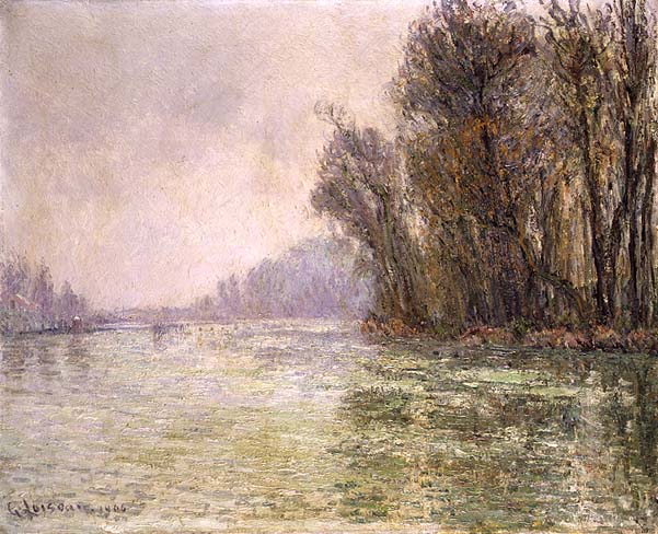 The Oise in Winter 1906. Gustave Loiseau