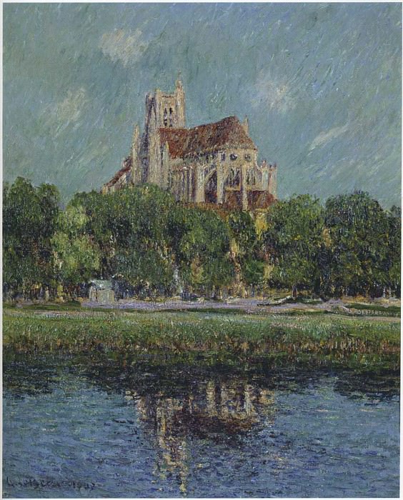 The Auxerre Cathedral 1907. Gustave Loiseau