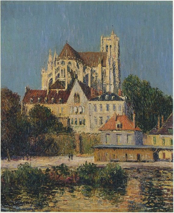 The Auxerre Cathedral 02 1907. Gustave Loiseau