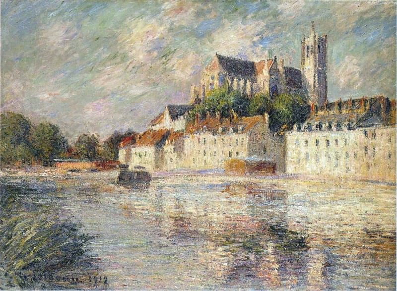 The Auxerre Cathedral 1912. Gustave Loiseau