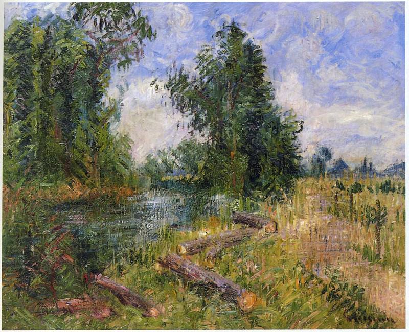 By the Lorne River near Caen 1925. Gustave Loiseau