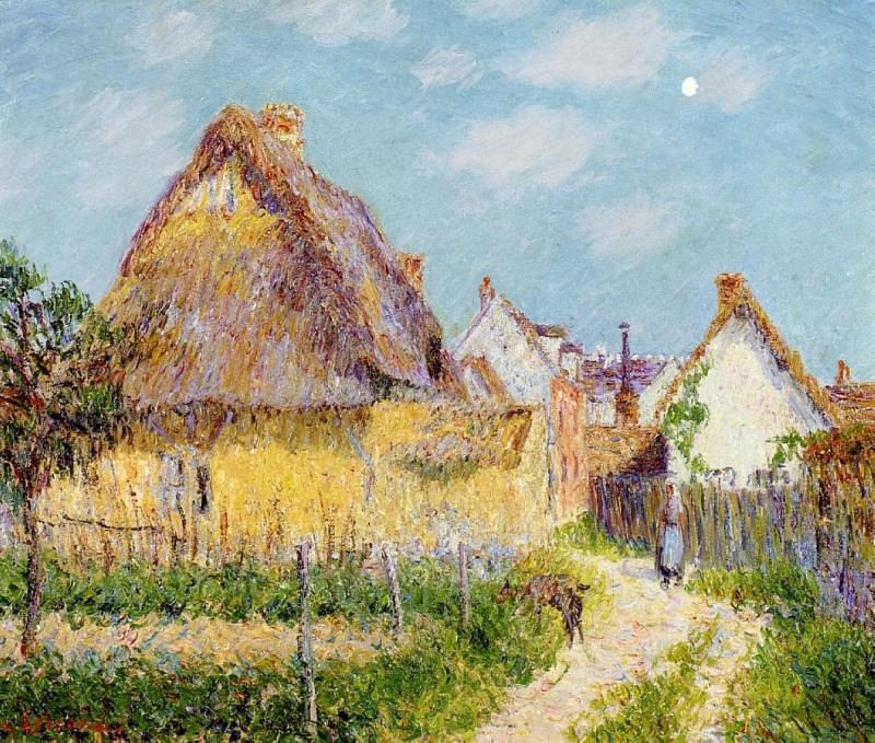 Thatched Cottage Le Vaudreuil 1903. Gustave Loiseau