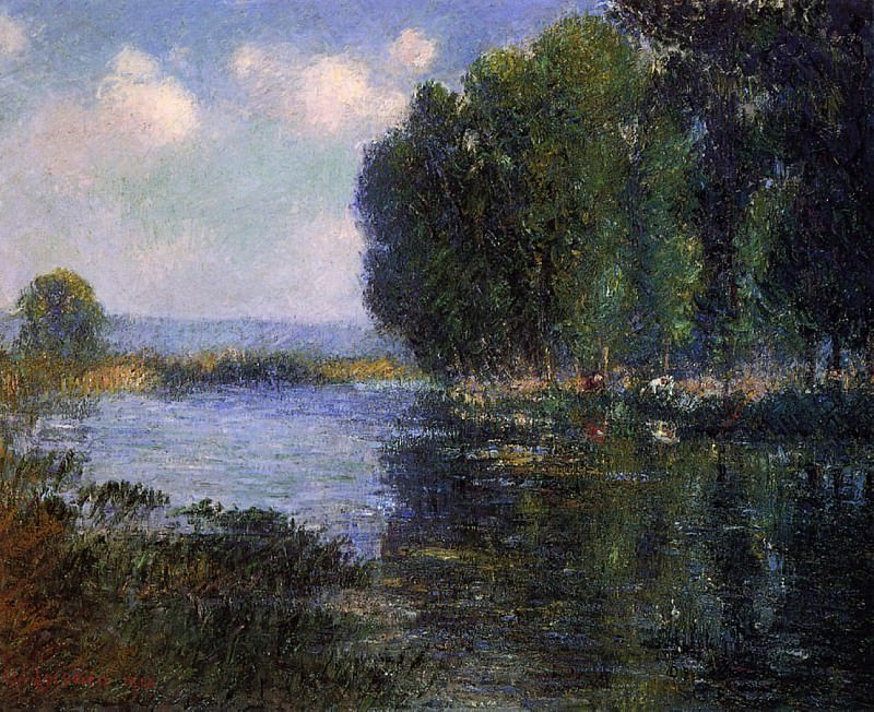 River Bend in Normandy 1910. Gustave Loiseau