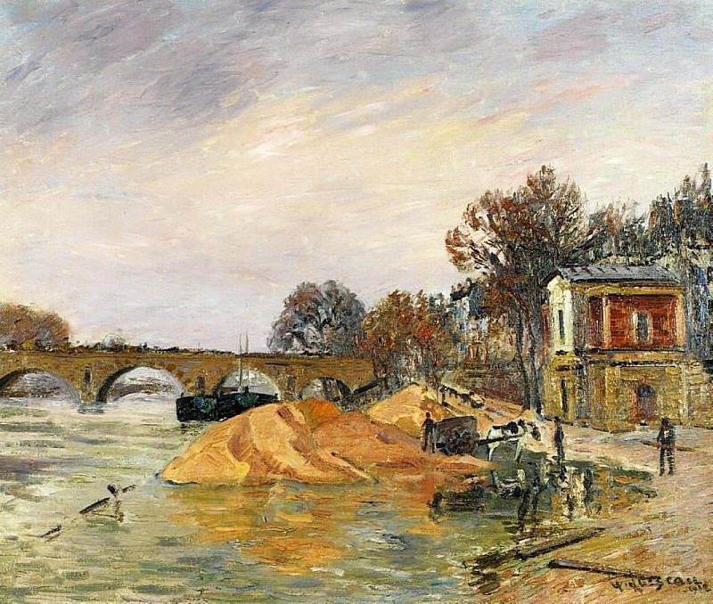The Pont Marie de Paris 1912. Gustave Loiseau