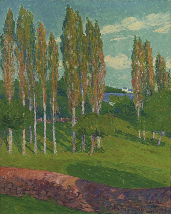Poplars in Spring. Gustave Loiseau