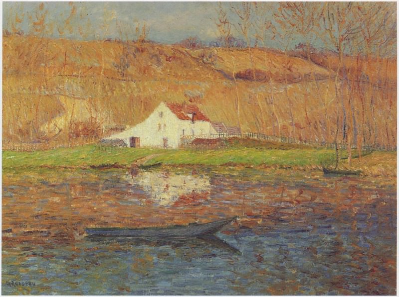 By the Loing River. Gustave Loiseau