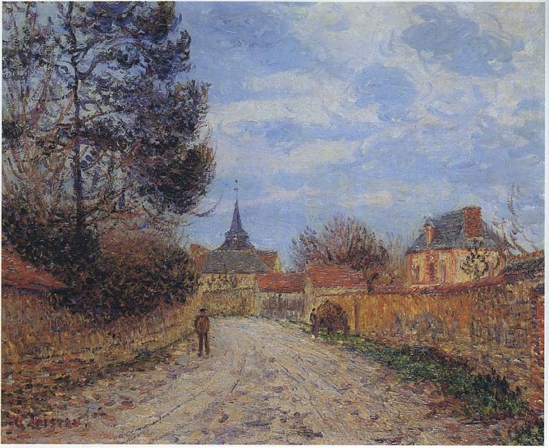 Church at Notre Dame by the Eure. Gustave Loiseau