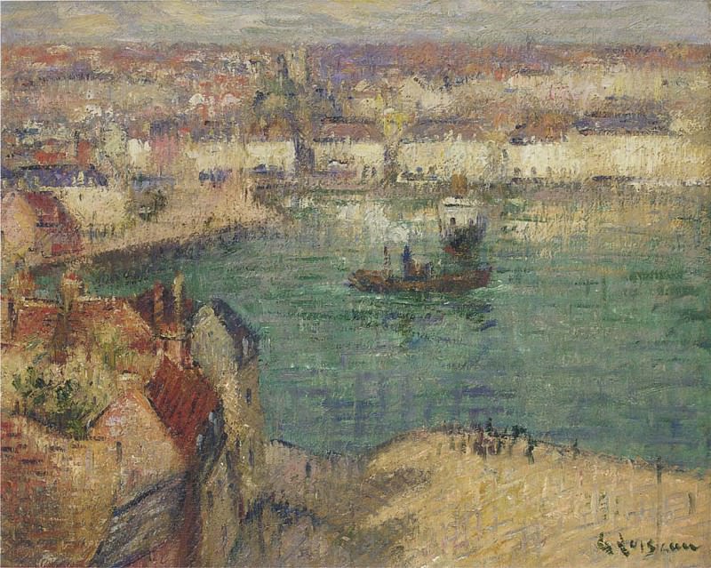 Port at Dieppe. Gustave Loiseau