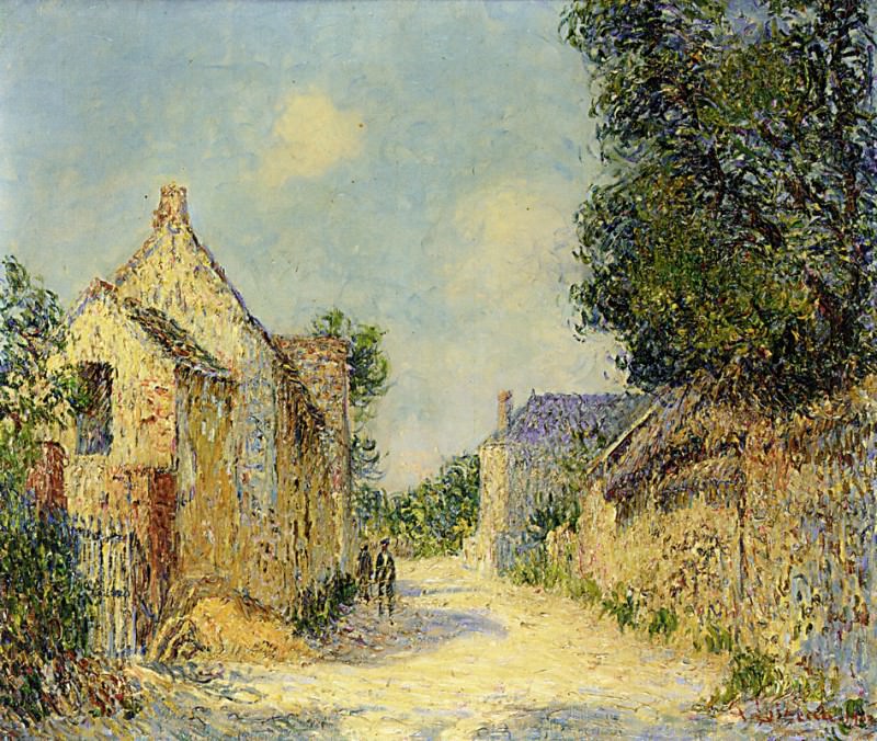 Village Street Vaudreuil 1903. Gustave Loiseau