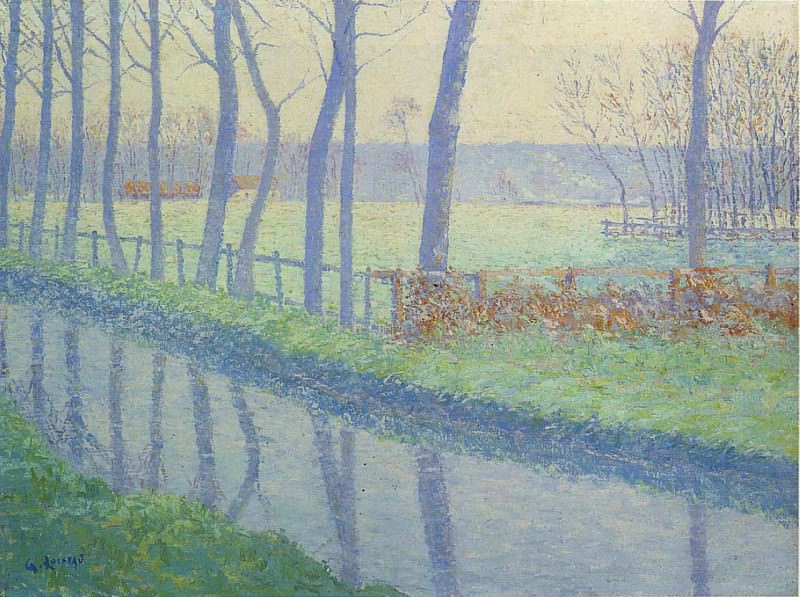 Trees by the River 1891. Gustave Loiseau