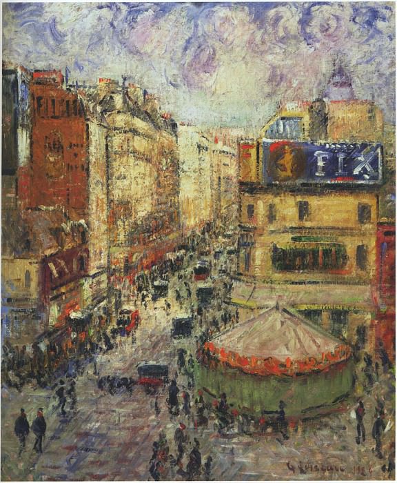 Cligancourt Street 1920. Gustave Loiseau