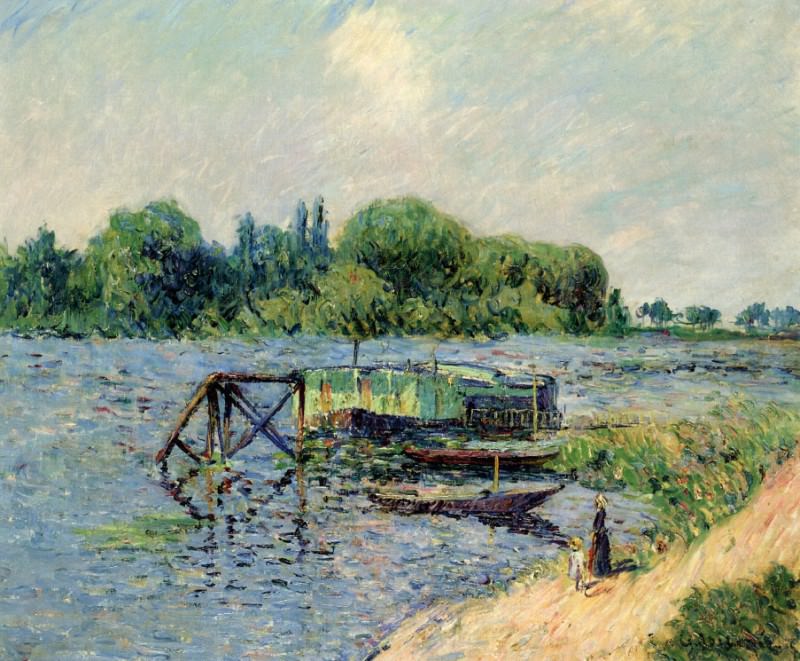 Laundry on the Seine at Herblay 1906. Gustave Loiseau