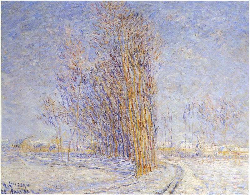 Landscape in Snow 1899. Gustave Loiseau
