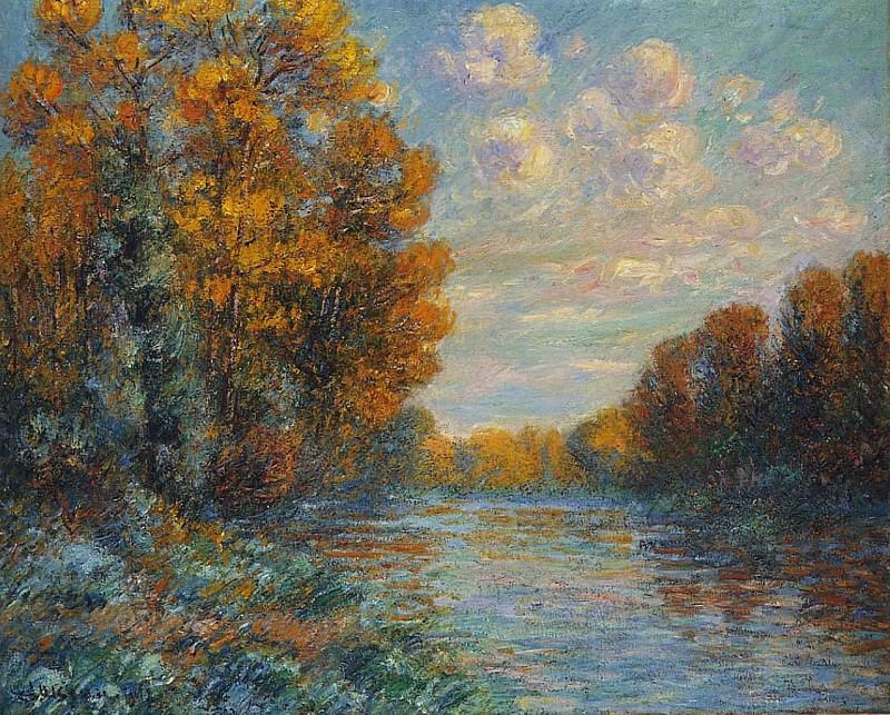 By the River in Autumn 1912. Gustave Loiseau