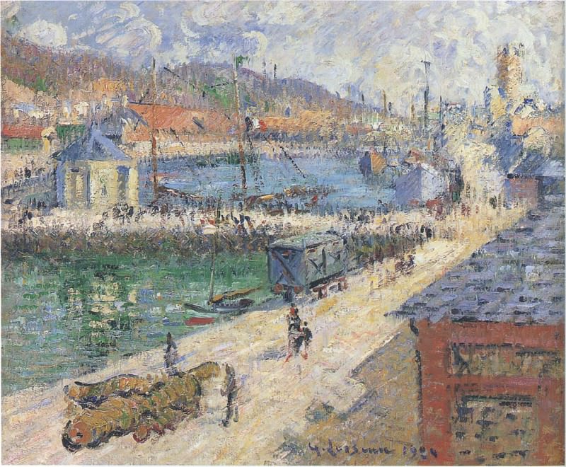 Port of Fecamp 1924. Gustave Loiseau
