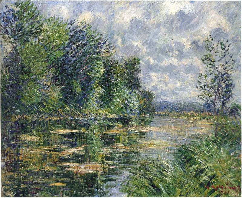 Small Arm of the Seine Near Connelle 1921. Gustave Loiseau