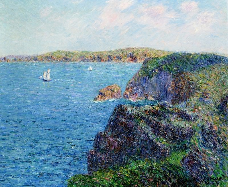 A Cove at Sevignies Cap Frehel 1906. Gustave Loiseau