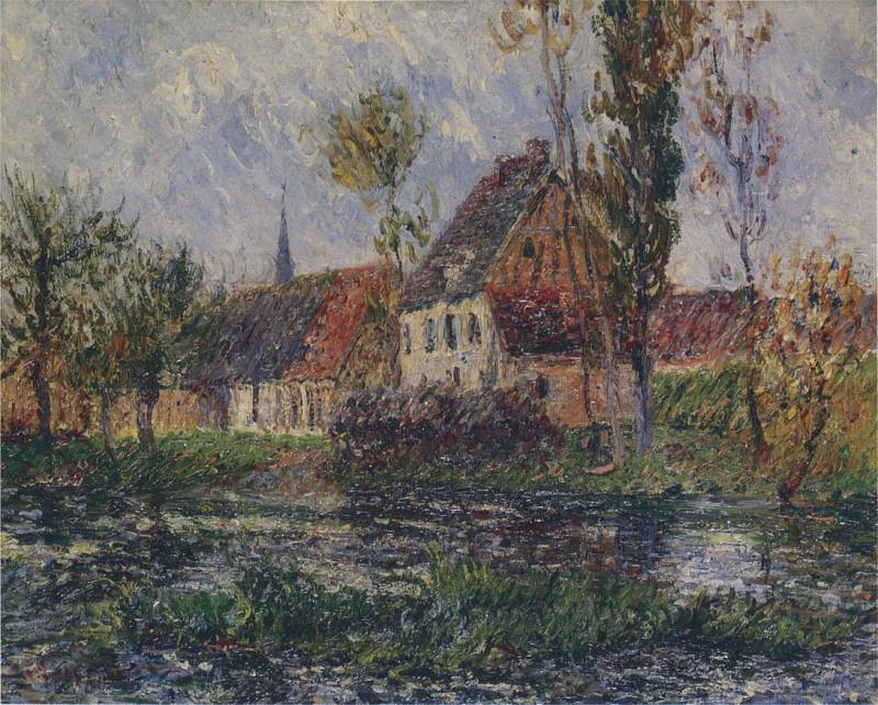 Small Farm by the Eure River. Gustave Loiseau